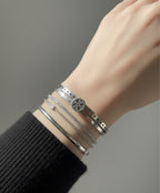 Daffodil stainless steel bangle