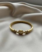 Sunflower gold plated bangle