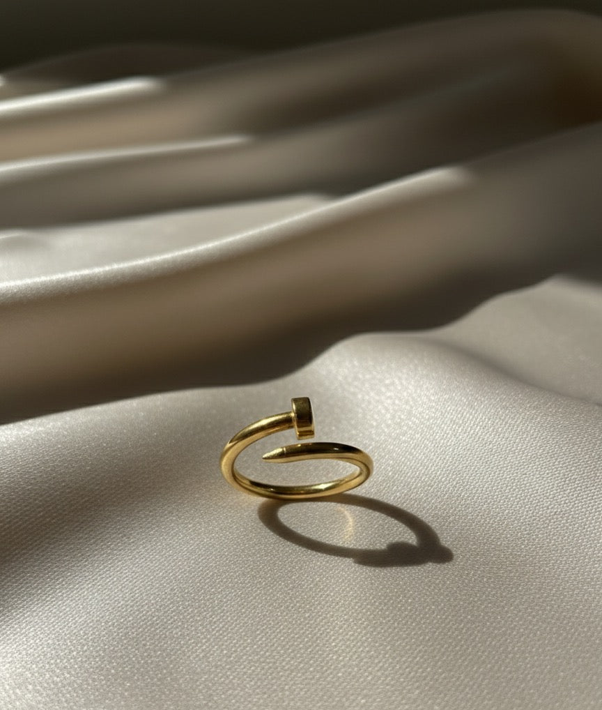 Sunflower gold plated ring