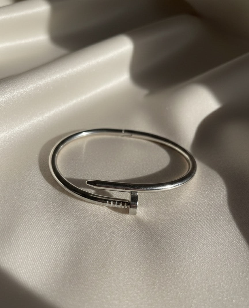 Stainless steel nail bangle