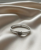 Daffodil stainless steel bangle