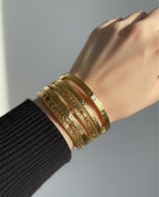 Wisteria gold plated bangle